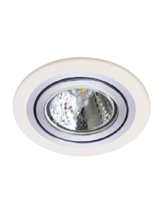 EMPOTRABLE "KLISI R" REDONDO INT ALUMINIO EXT BLANCO MATE...