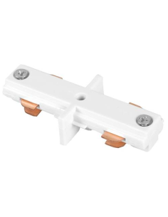 CONECTOR DE UNION BLANCO PARA CARRIL MONOFASICO