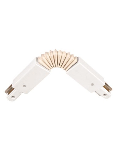 CONJUCTION RAIL UNIVERSAL 2 LINES FLEXIBLE ANGULO BLANCO