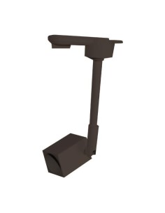 FOCO CARRIL MONOFASICO GU10 SOPORTE CUADRADO 12CM NEGRO