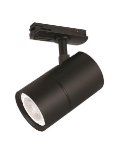 FOCO CARRIL MONOFASICO GU10 Φ60X100mm NEGRO