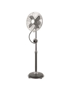VENTILADOR METÁLICO VINTAGE 2 EN 1 ORTOSTATO GRIS Φ34 35W