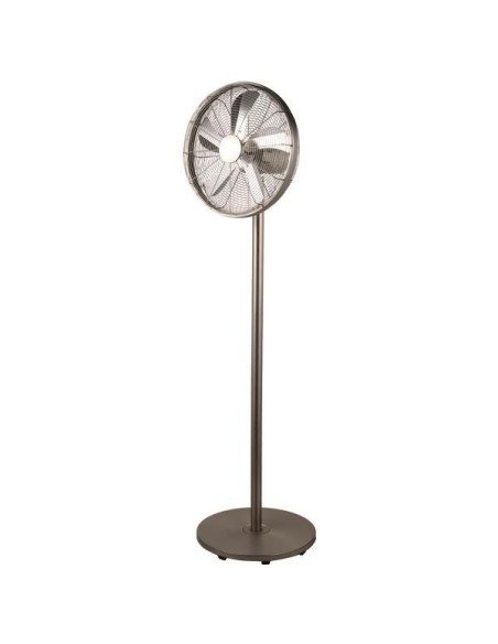 VENTILADOR DE PIE VINTAGE INOX Φ45 60W (ALTA POTENCIA)