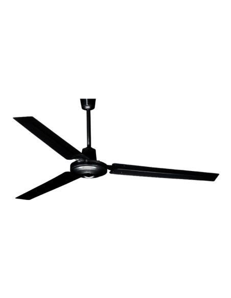 VENTILADOR TECHO INDUSTRIAL 80W d.140 NEGRO 1pc