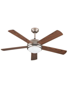 VENTILADOR DECORATIVO 1xE27 CON MANDO Φ130 70W 2