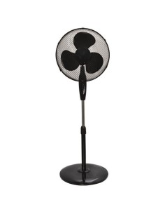VENTILADOR DE PIE NEGRO CON BASE REDONDA Φ40 60W 2