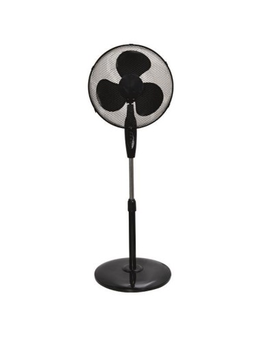 VENTILADOR DE PIE NEGRO CON BASE REDONDA Φ40 60W
