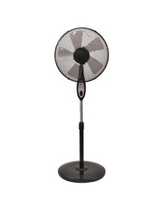 VENTILADOR DE PIE NEGRO CON MANDO Y BASE REDONDA Φ40 60W... 2