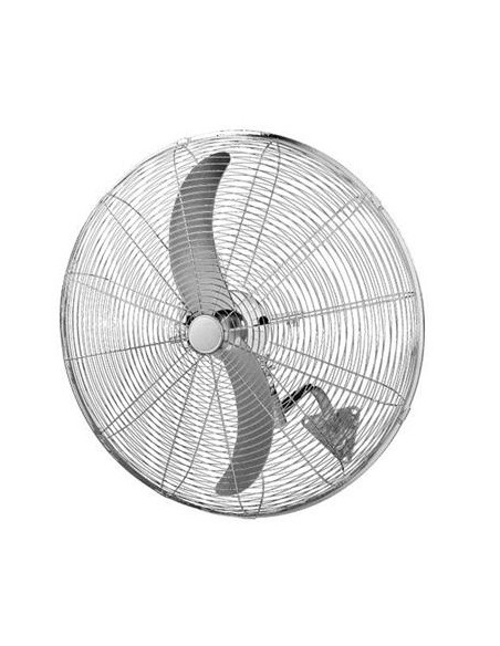 VENTILADOR DE PARED INDUSTRIAL METÁLICO BLANCO CON MANDO Φ71 180W