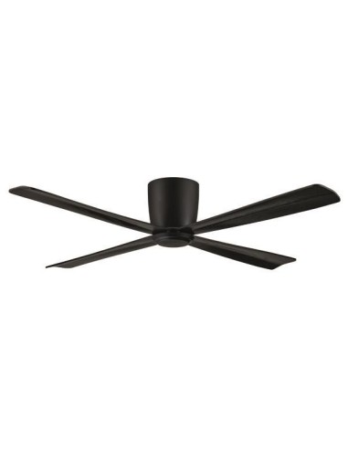VENTILADOR DECORATIVO NEGRO, 4 PALAS, CON...
