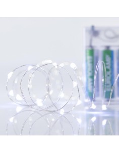 LINEA, 20 MINI LED, CAJA DE PILAS 3xAA, CABLE DE COBRE...