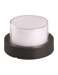 APLIQUE LED REDONDO 12W Φ169x100 3000K IP65 NEGRO PRO