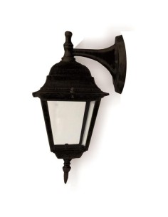 APLIQUE CUADRADO ALUMINIO NEGRO DOWN Ε28