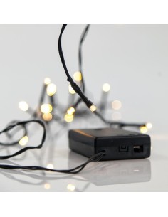 LÍNEA, 20 LED 5mm, CAJA DE PILAS 3xAA, CABLE VERDE, LED...