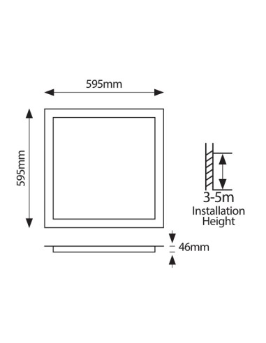 PANEL LED BACKLIGΗΤ 60x60 48W 4000Κ 220-240V...