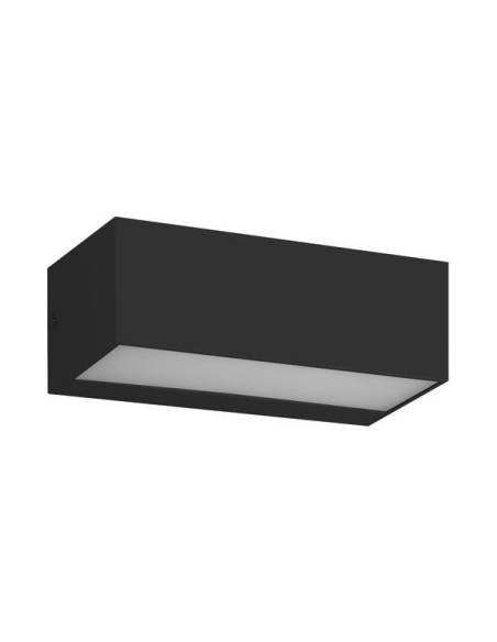 APLIQUE DE PARED LED 12W 230x90x100 3CCT IP65 NEGRO "LIMA"