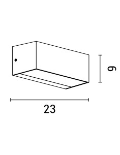 APLIQUE DE PARED LED 12W 230x90x100 3CCT IP65 GRIS OSCURO... 2