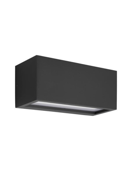 APLIQUE DE PARED Ε27 250x110x10 IP54 NEGRO "AMIGO"