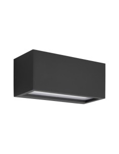 APLIQUE DE PARED Ε27 250x110x10 IP54 GRIS OSCURO "AMIGO"