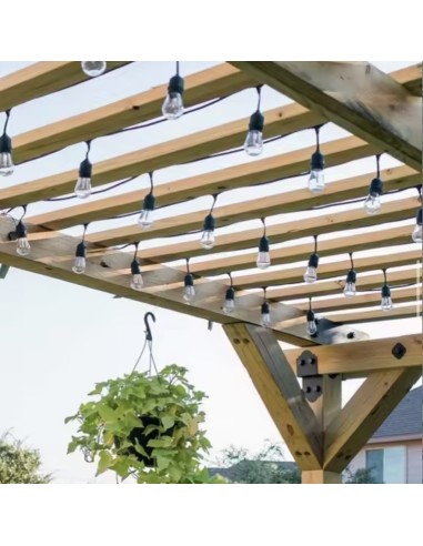 GUIRNALDA EXTERIOR 10m CON 10 PORTALAMPARAS...