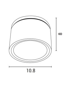 FOCO DE SUPERFICE GX53 D108xH80 NEGRO ARTE ILLUMINA 2