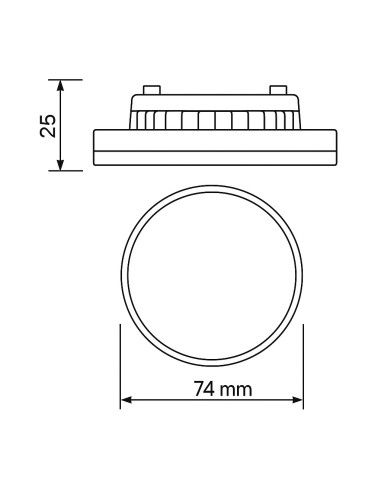 BOMBILLA LED GX53 8W 680lm 3CCT 220-240V