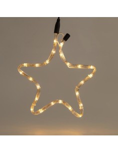 ESTRELLA, CABLE DE LUZ LED 1m, 2 VÍAS, BLANCO CÁLIDO,...