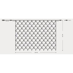 RED, 240 LED 3mm, ADAPTADOR 36V, CONECTOR HASTA 3, CABLE...