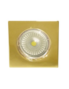 EMPOTRABLE FIJO "OHIKO K" CUADRADO ALUMINIO BAÑO ORO