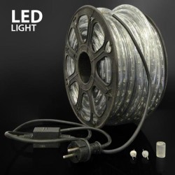 CORDON LED 2 VIAS BLANCO 50m. CON 36 LED/M., CORTE CADA...