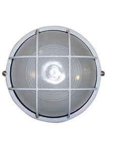 PLAFÓN ALUMINIO "KILAN" D. 180mm BLANCO E27