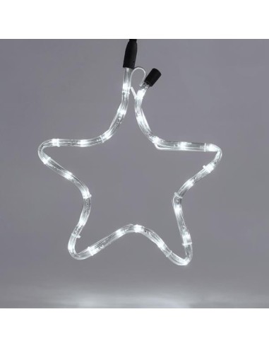 ESTRELLA, CABLE DE LUZ LED 1m, 2 VIAS, BLANCO, 32x29cm, IP44